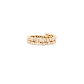 Adjustable Diamond and Gold Ring