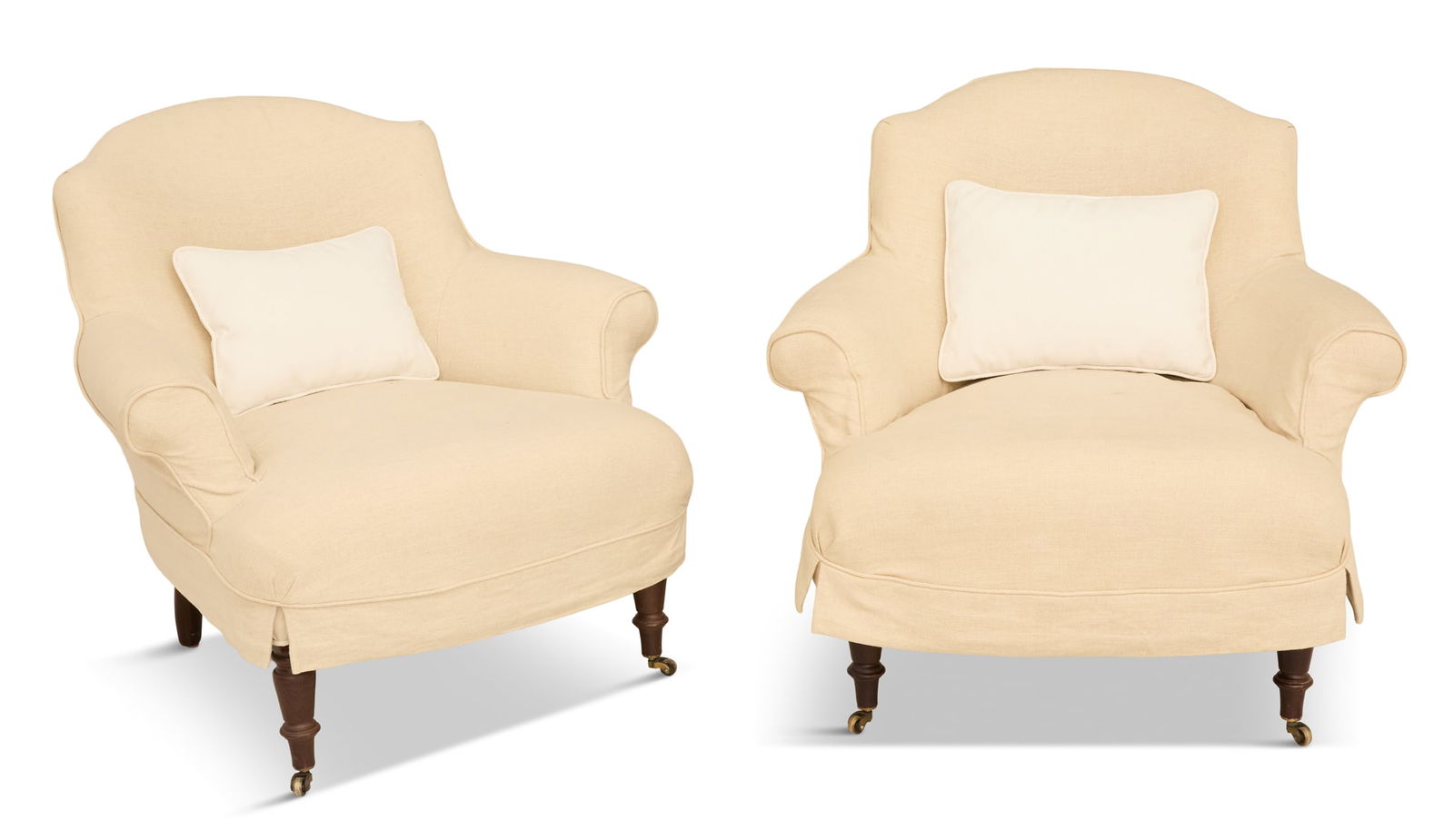 Pair of William IV-Style Club Chairs (1 of 5)