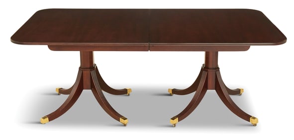 Regency-Style Mahogany Dining Table
