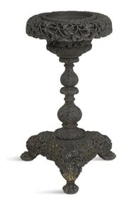 Burmese Ebonized Wood Jardiniere