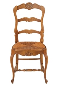 Provincial-Style Oak Dining Chair
