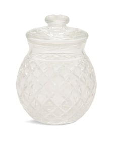 Waterford "Pineapple" Cut-Glass Biscuit Barrel