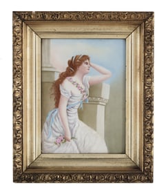 Hand-Painted Limoges Porcelain Plaque