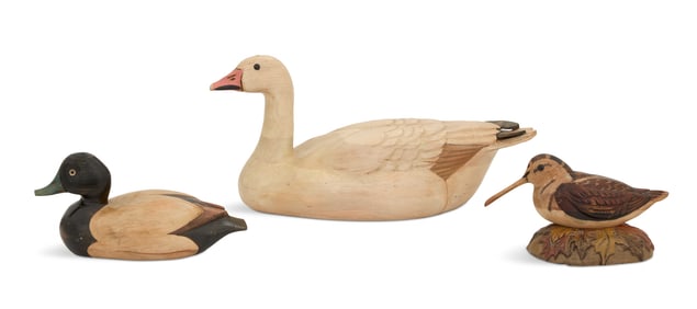 Three Signed Tom Taber Duck Decoys