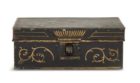 English Victorian Tole Spice Box