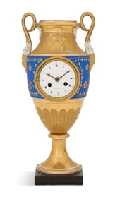 Rare Paris Porcelain First Empire Urn Clock
