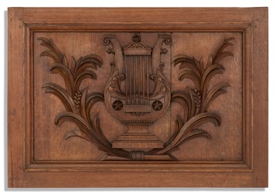 Carved Hardwood Panel