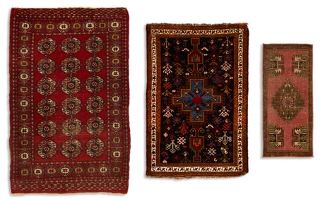 Trio of Hand-Woven Carpets