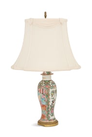 Rose Medallion Porcelain Urn