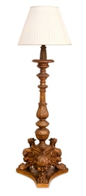 Italian Giltwood Floor Lamp