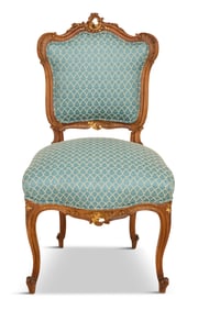 Louis XV-Style Parcel-Gilt Side Chair