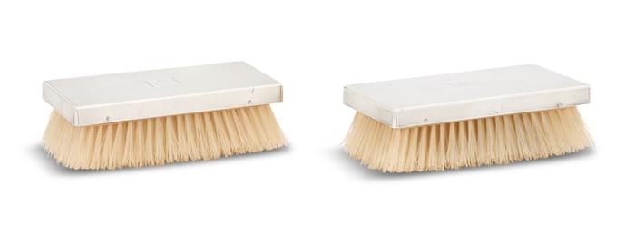 Pair of George V Sterling Silver Clothes Brushes