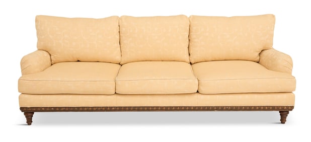 Large Contemporary Three-Cushion Sofa