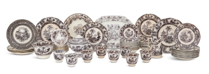 Assembled Collection of Staffordshire Pottery