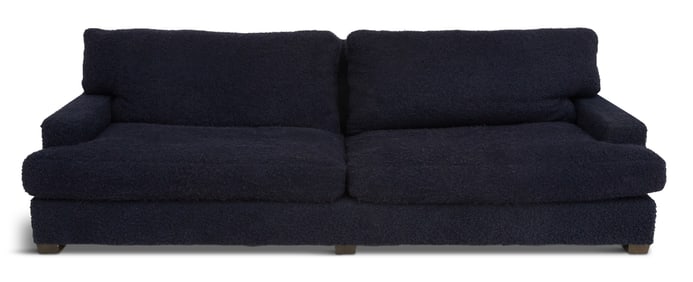 Large Contemporary Shag-Covered Sofa