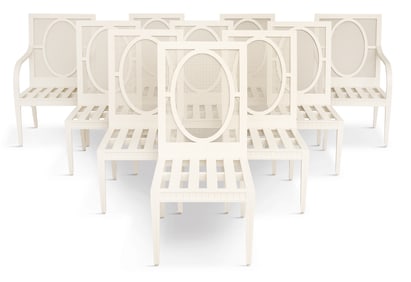 Aluminum Janus et Cie "Savannah" Garden Chairs