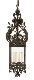 Continental Black Metal Lantern