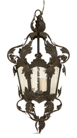 Continental Black Metal Lantern
