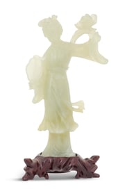 Chinese Carved Jade Figure of a Dancer