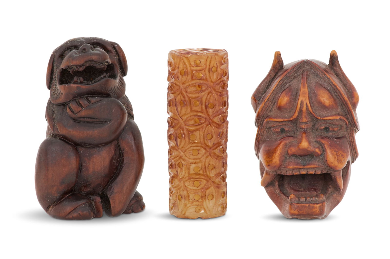 Group of Three Oriental Carvings (1 of 2)