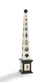 Italian Pietra Dura Obelisk