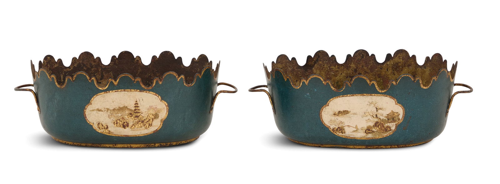 Early Pair of Tole Peinte Verrieres (1 of 2)