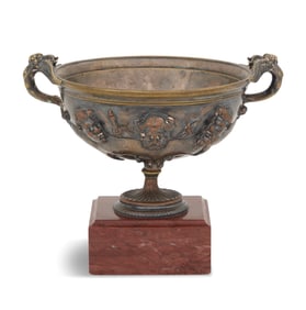 Grand Tour Silvered Bronze Cantharus