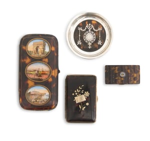 Four Tortoiseshell Objets de Vertu
