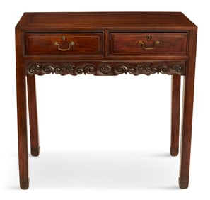 Asian Hardwood Side Table