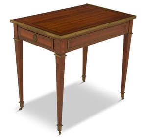 Louis XVI-Style Mahogany Writing Table