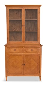 French Satinwood Bookcase/Cabinet