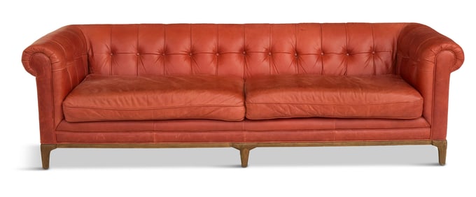 Chesterfield "Even-Arm" Leather Sofa