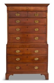 George III Mahogany Chest-on-Chest