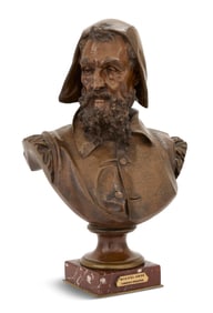 French Patinated Bronze of Michelangelo