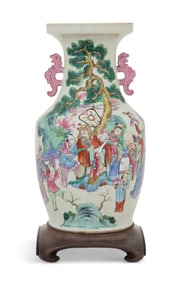 Chinese Export Vase in the Famille Rose Palette