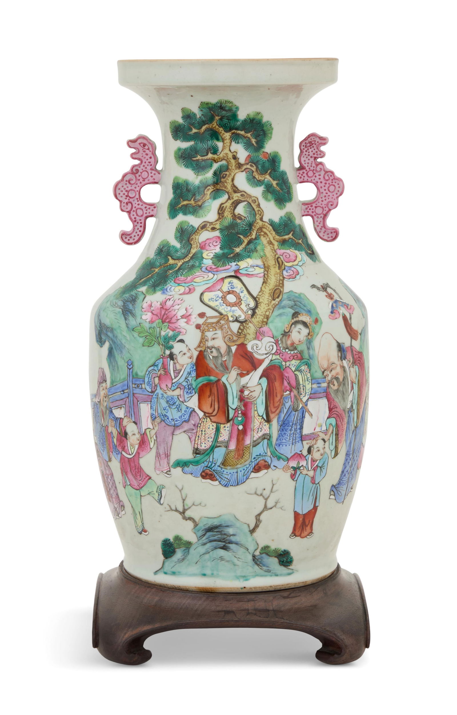 Chinese Export Vase in the Famille Rose Palette (1 of 4)