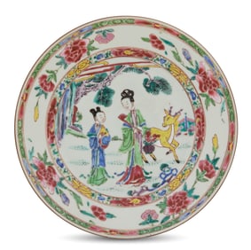 Chinese Famille Rose Porcelain Plate