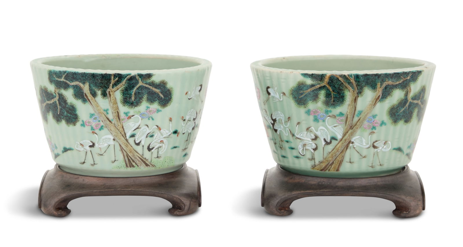 Pair of Chinese Export Jardinieres (1 of 5)