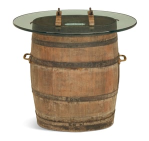 French Oak-Stave Wine Tasting Table