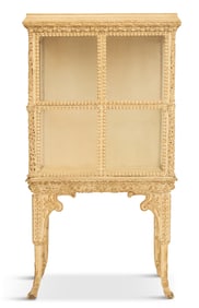 Italian Creme-Peinte Vitrine