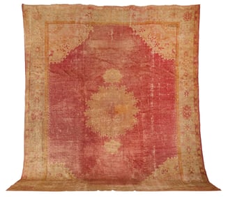 Antique Angora Oushak Carpet