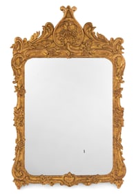 French Louis XV-Style Giltwood Mirror