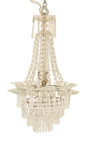 Petite French Crystal Chandelier