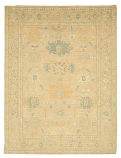 Afghan Oushak Carpet: Afghan Oushak Carpet9' 2" x 12'