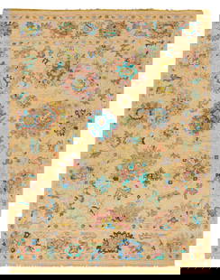 Turkish Angora Oushak Carpet: Turkish Angora Oushak Carpet9' 1" x 11' 8"
