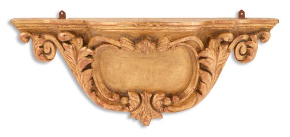 Large Italian Giltwood Console Bracket