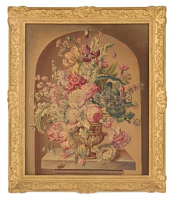Handsome Framed Aubusson Tapestry