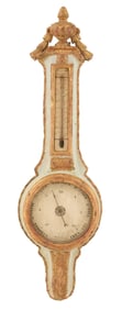 Italian Rococo Parcel-Gilt Thermometer