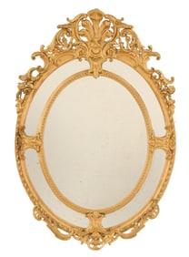 French Belle Epoque Giltwood Mirror