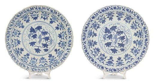 Pair of Chinese Kangxi-Style Dishes